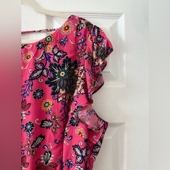 LOFT Plus Size 20 Floral Pink Dress 💕 NEW WITH TAGS - Picture 3 of 12